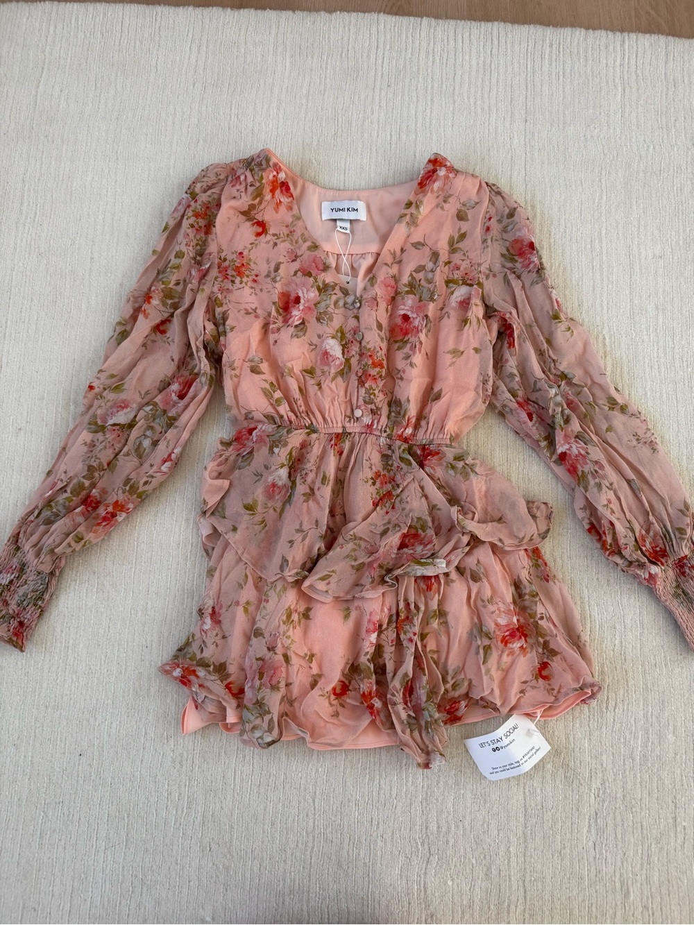 Yumi Kim Floral Peplum Pink dress